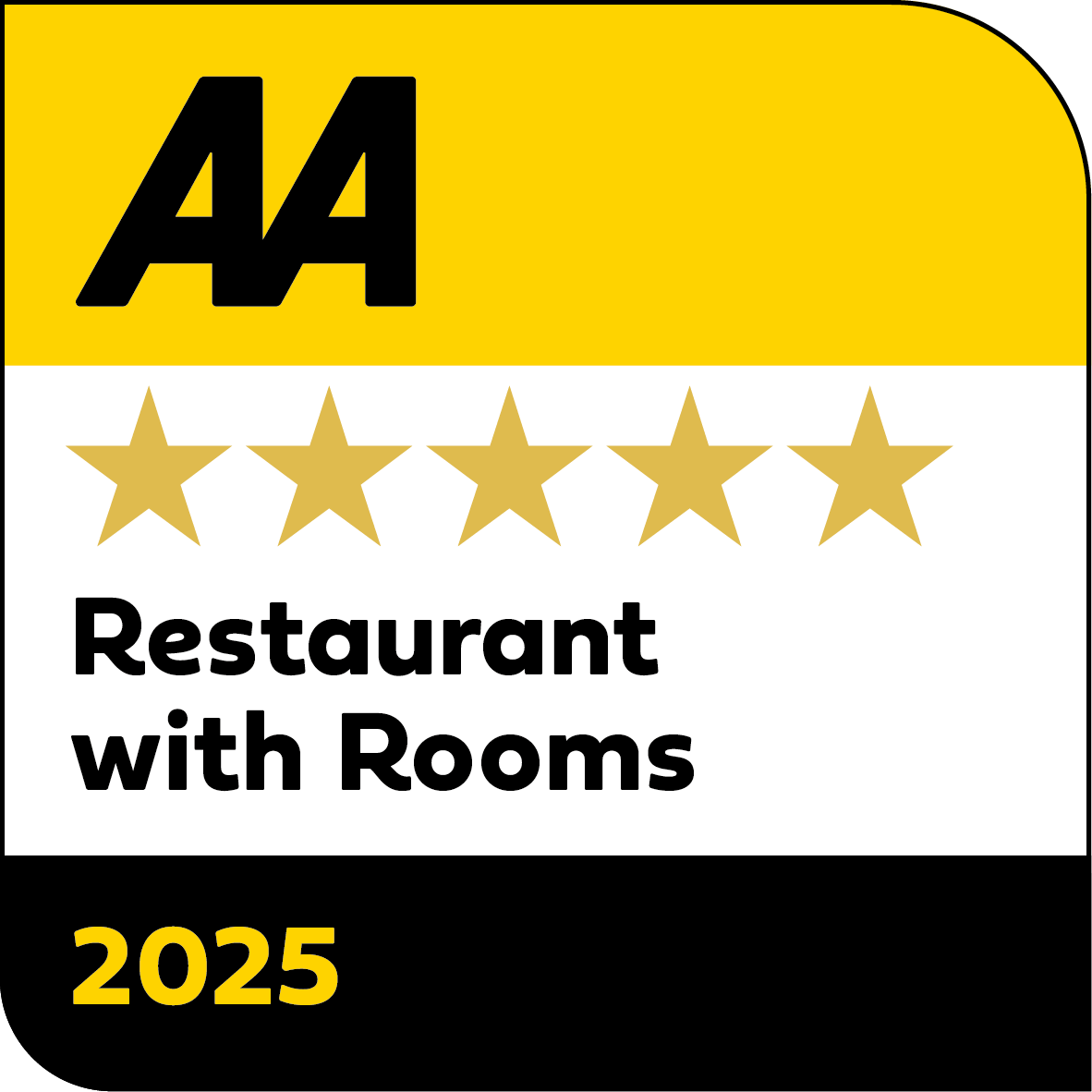 AA 5 Gold Star - Restaurant with Rooms