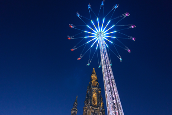 A ride at the Christmas markets in Edinburgh