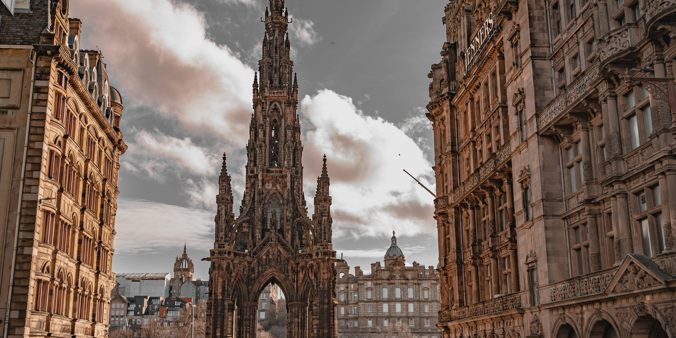 A sunny day in Edinburgh, Scotland