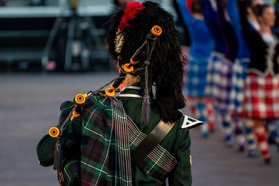 Man In Traditional Scottish Kilt