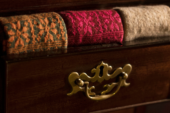 Luxury cashmere socks sold in Edinburgh