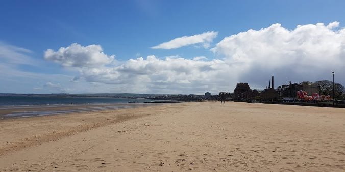Portobello beach in the summer