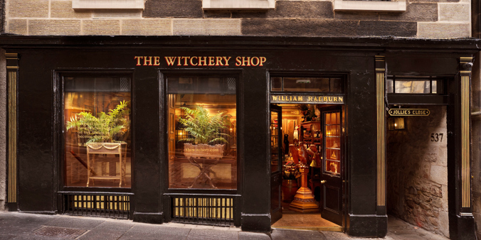 Outside view of The Witchery Shop on The Royal Mile