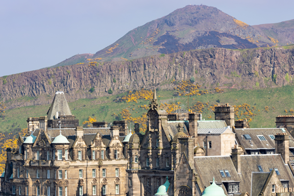 The rolling hills of Edinburgh
