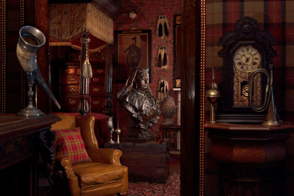 Sitting area of the Inner Sanctum Suite at The Witchery