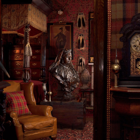 Sitting area of the Inner Sanctum Suite at The Witchery