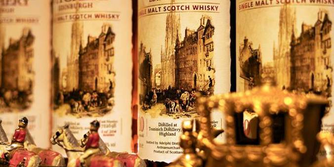 Fine whisky served at The Witchery