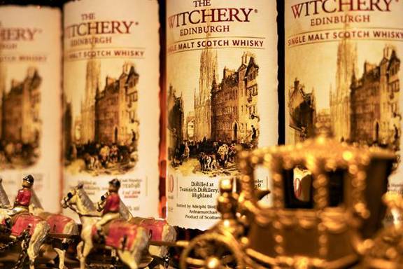 Fine whisky served at The Witchery