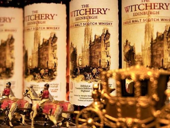Fine whisky served at The Witchery