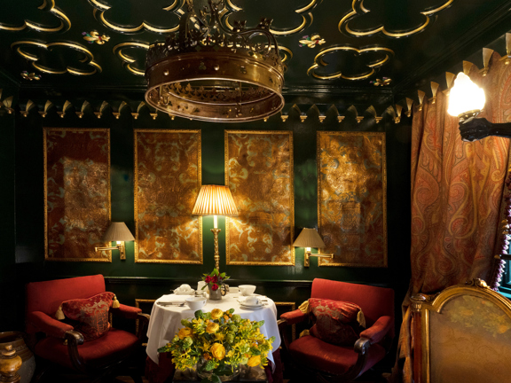 Sitting area in The Sempill Suite at The Witchery