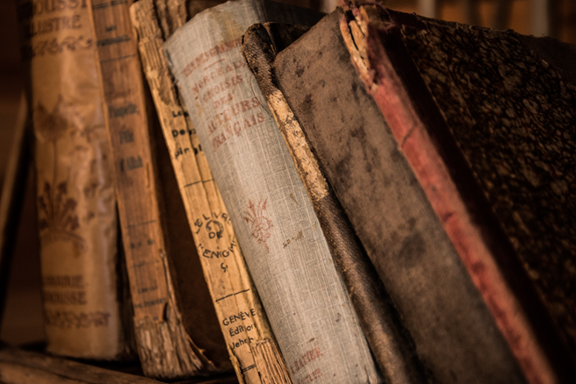 Old books in the Museum Of Writers