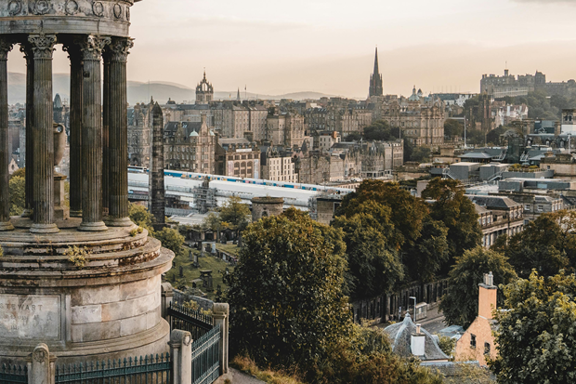 View from Calton Hill in Edinburgh