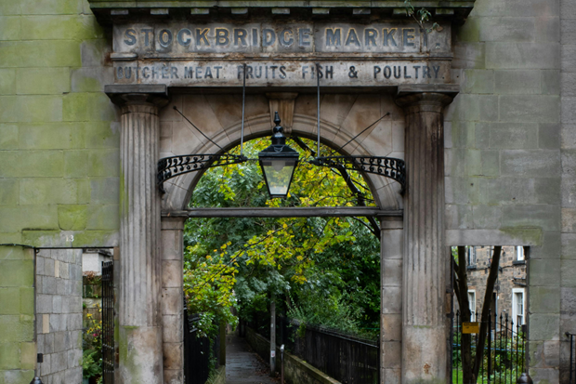 Stockbridge market in Edinburgh