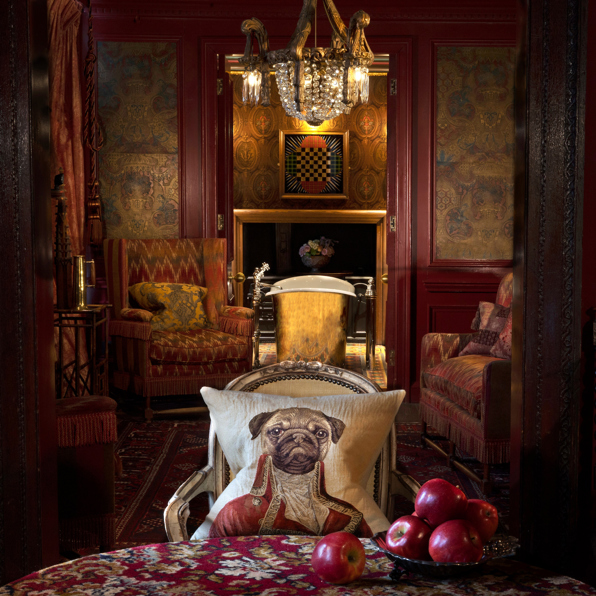 Sitting Area in The Turret Suite at The Witchery