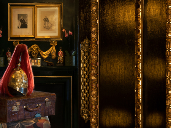 Decor in The Guardroom at The Witchery