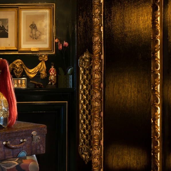 Decor in The Guardroom at The Witchery