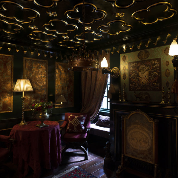 The Sempill: A luxury suite featuring antique furnishings and plush interiors