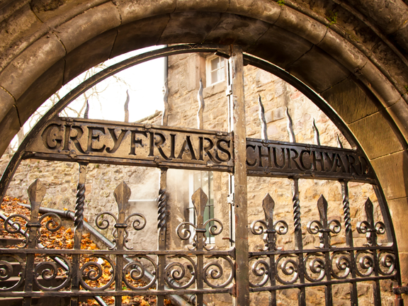 Old historic gate in Edinburgh